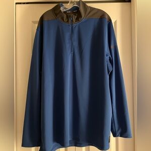 Nike Golf 1/4 zip blue and gray pullover Dri- fit